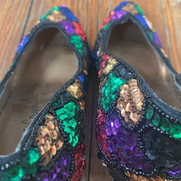HI Steppers Sequined Heels - vintage 80’s-90’s - Picture 7 of 11